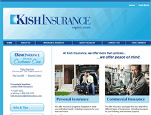 Tablet Screenshot of kishinsurance.com